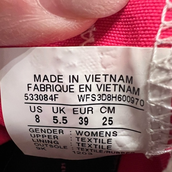 CONVERSE DENIM & PINK LADIES ALL STAR SHOE SIZE 8 - Picture 8 of 11